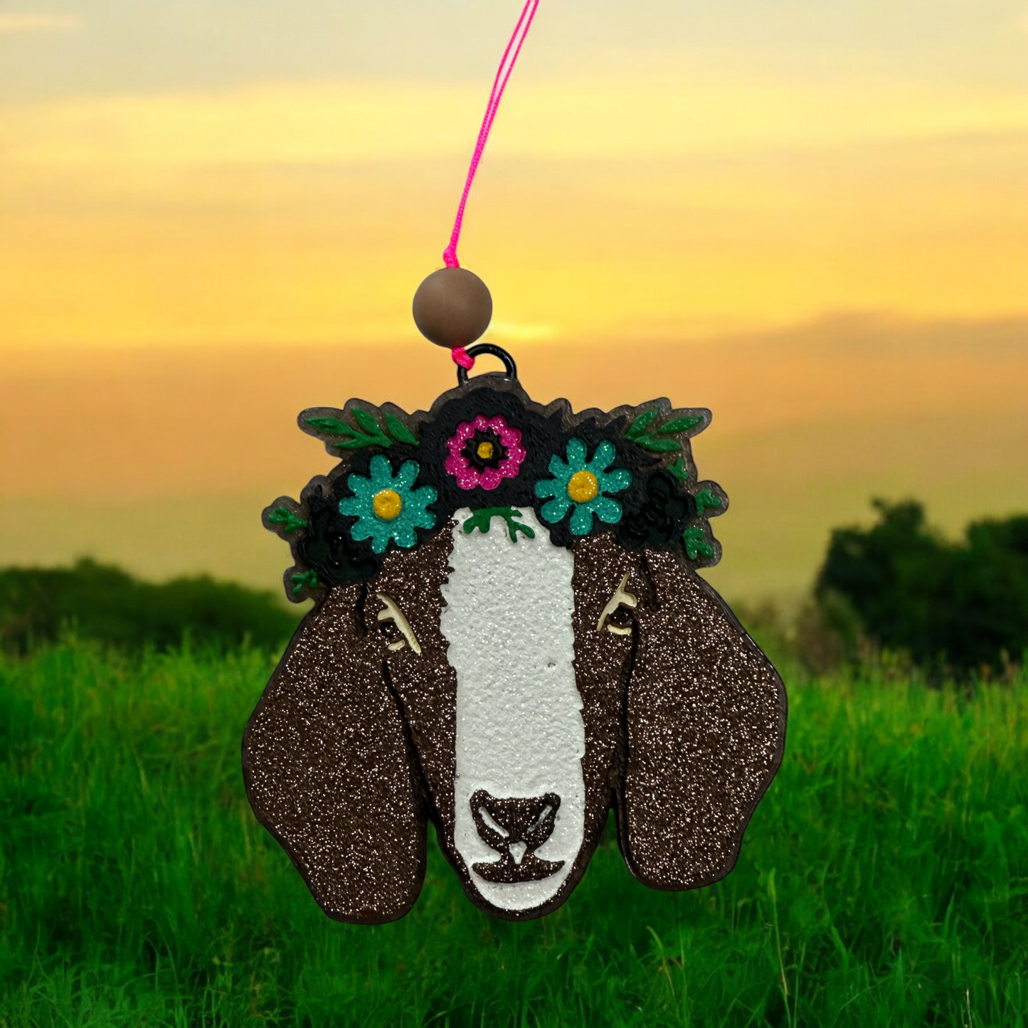 Goat W/ Flowers