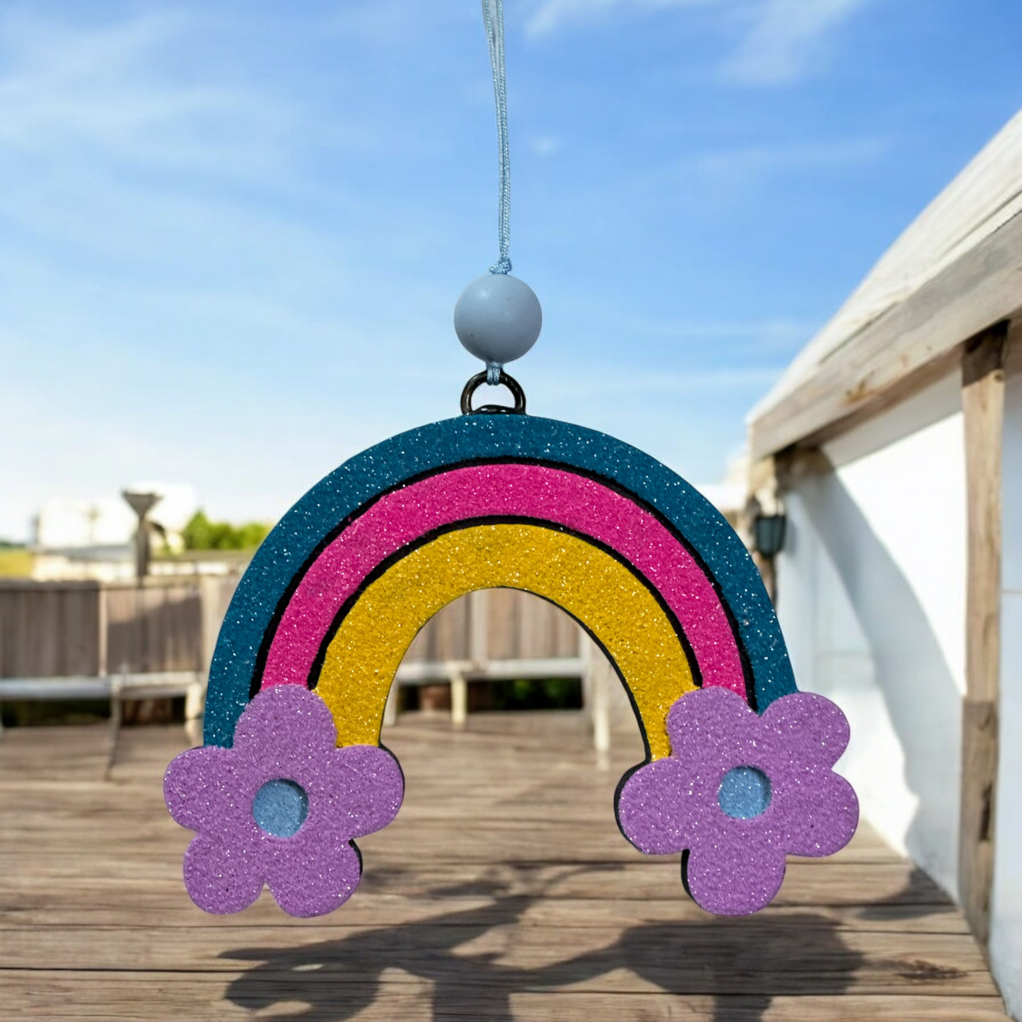 Rainbow W/ Flowers