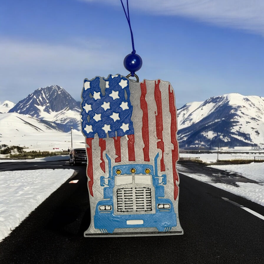 Semi Truck W/ Flag