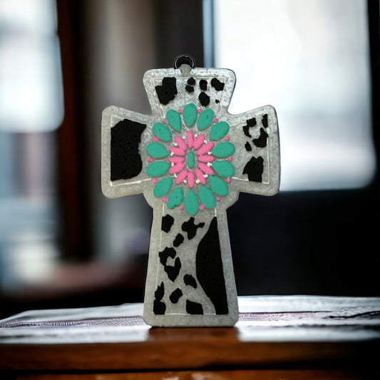 Bougee Cow Print Cross